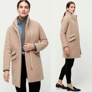 J.Crew Cocoon Coat in Italian Stadium-Cloth Wool